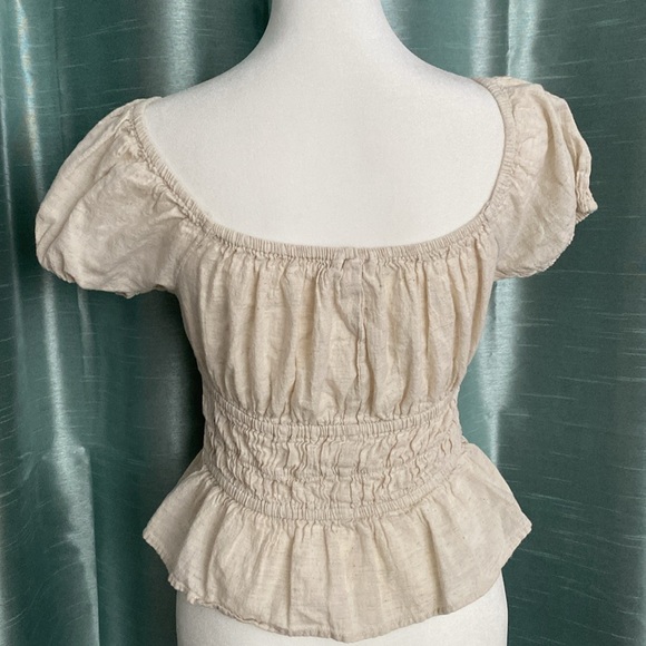 Cream Ruffled top - Picture 2 of 4
